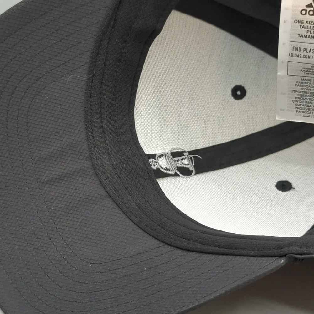 Adidas Golf Performance 6 Panel Hat Trophy Cup Logo Snapback OSFM Cap Black
